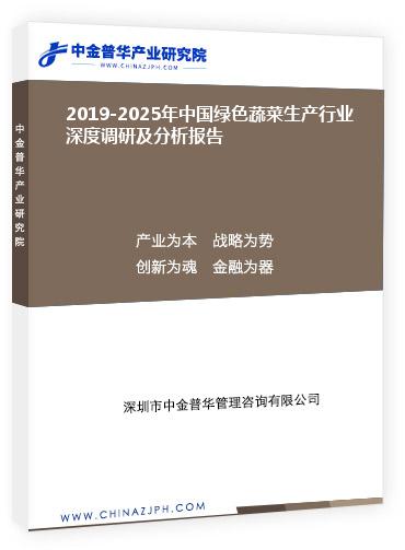 2019-2025年中國(guó)綠色蔬菜生產(chǎn)行業(yè)深度調(diào)研及分析報(bào)告