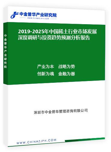 2019-2025年中國(guó)稀土行業(yè)市場(chǎng)發(fā)展深度調(diào)研與投資趨勢(shì)預(yù)測(cè)分析報(bào)告